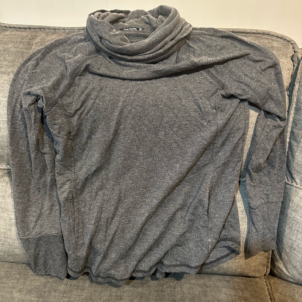 Pink Clover Charcoal Cowl Neck Sweater